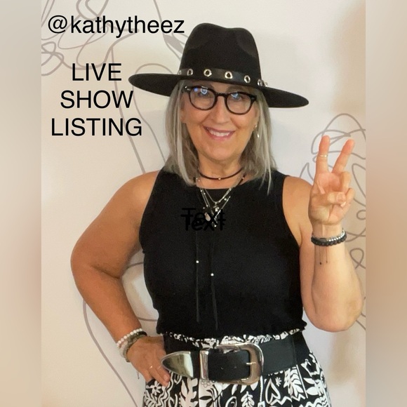 Classic Edgy Tops - @kathytheez LIVE SHOW LISTING hit the ❤️ to be notified when I’m live